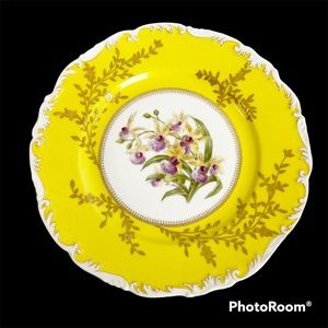 Antique Limoges T&V France Depose plate orchid gold hand painted